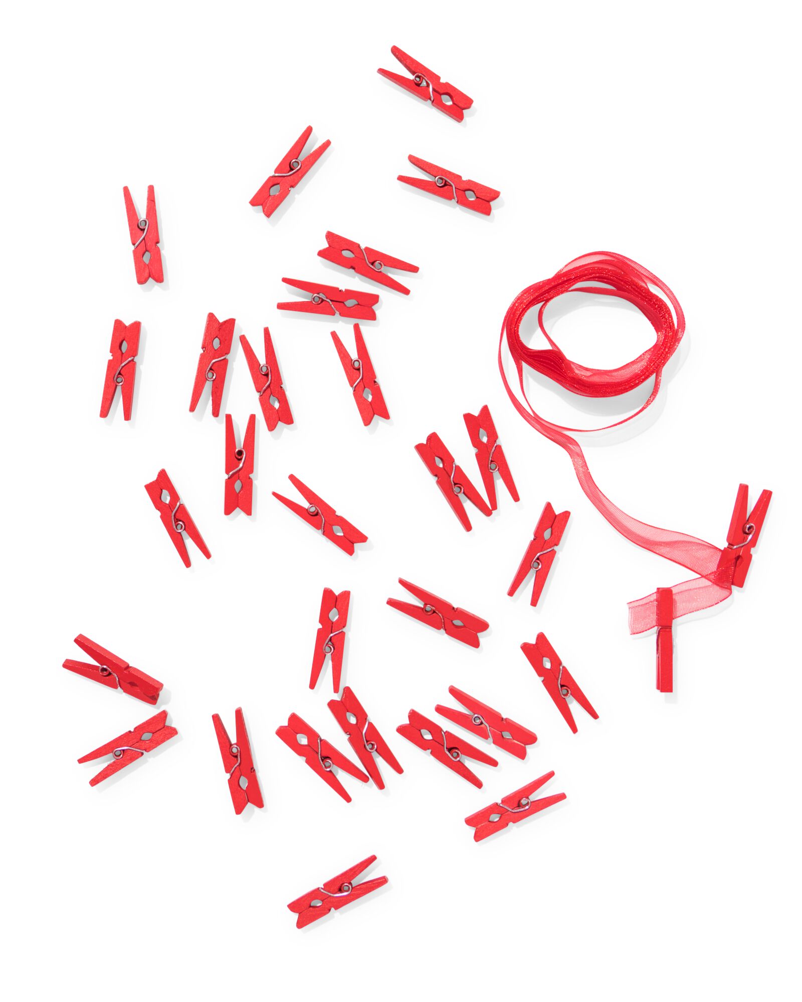 ruban avec 30 petites pinces - 25300042 - HEMA
