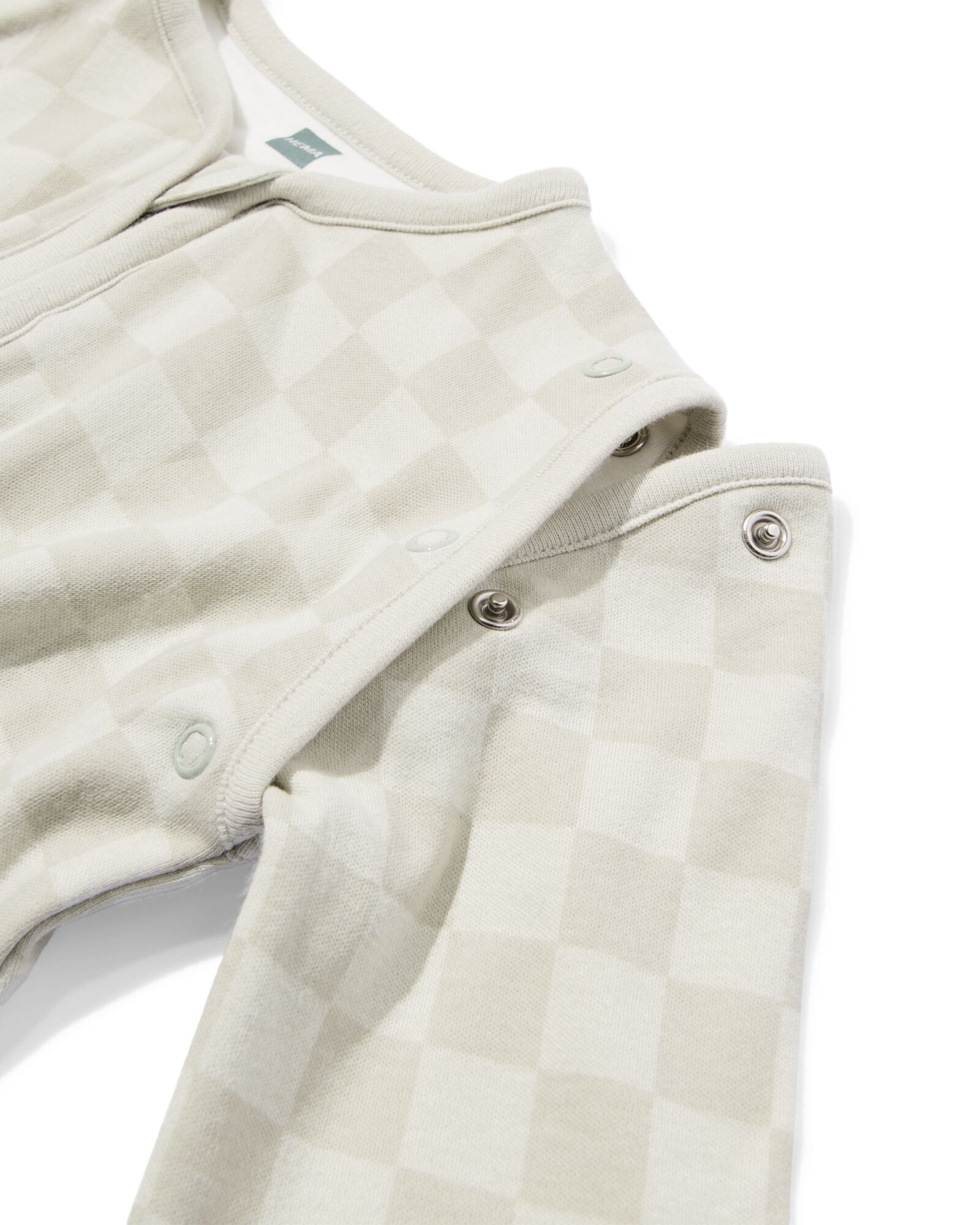 babyslaapzak met afneembare mouwen katoen 0.5tog ruiten blauw blauw - 33300760BLUE - HEMA