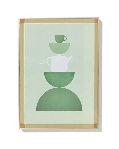 fotokader 15x20cm goud hout facetrand 15 x 20 goud - 13621074 - HEMA