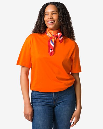 t-shirt femme Do jersey CM orange orange - 36208750ORANGE - HEMA