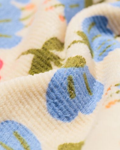 Babypullover aus Velours mit Rippenstruktur und Blumenmuster ecru 80 - 33060074 - HEMA