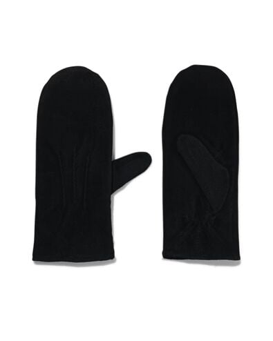 Damen-Wildlederf&auml;ustlinge schwarz schwarz - 1000015109 - HEMA