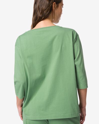 damespyjamatop Tala jersey groen groen - 23401650GREEN - HEMA