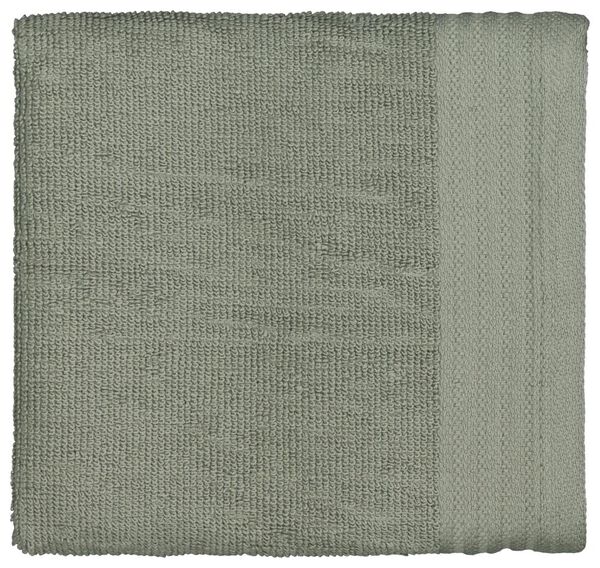 essuie-mains 50x50 coton gris-vert - 5420080 - HEMA