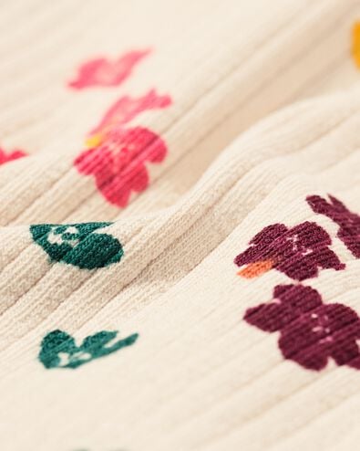 Kinder-T-Shirt mit Rippenstruktur eierschalenfarben - 30874434OFFWHITE - HEMA