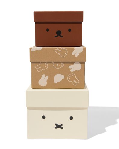 nijntje opbergdoosjes karton - 3 stuks - 60410304 - HEMA