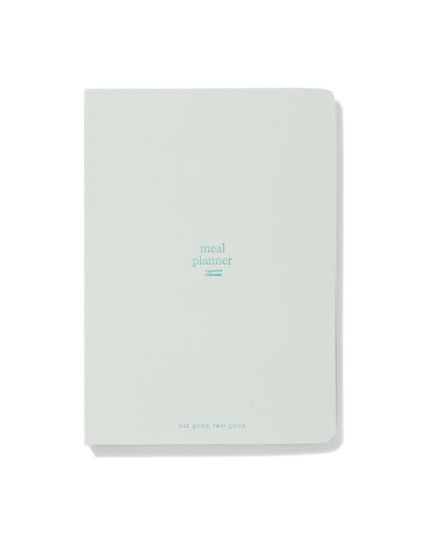 maaltijdplanner met wisbare pen in boekje 21x15cm lichtgroen - 14103704 - HEMA