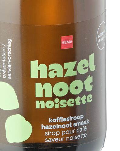koffiesiroop hazelnoot suikervrij 250ml - 17101002 - HEMA