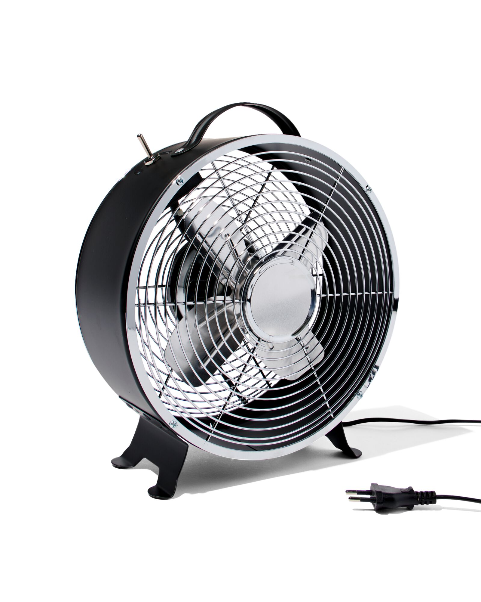 Retro-Tischventilator, schwarz, &Oslash; 25.8 cm - 80200017 - HEMA