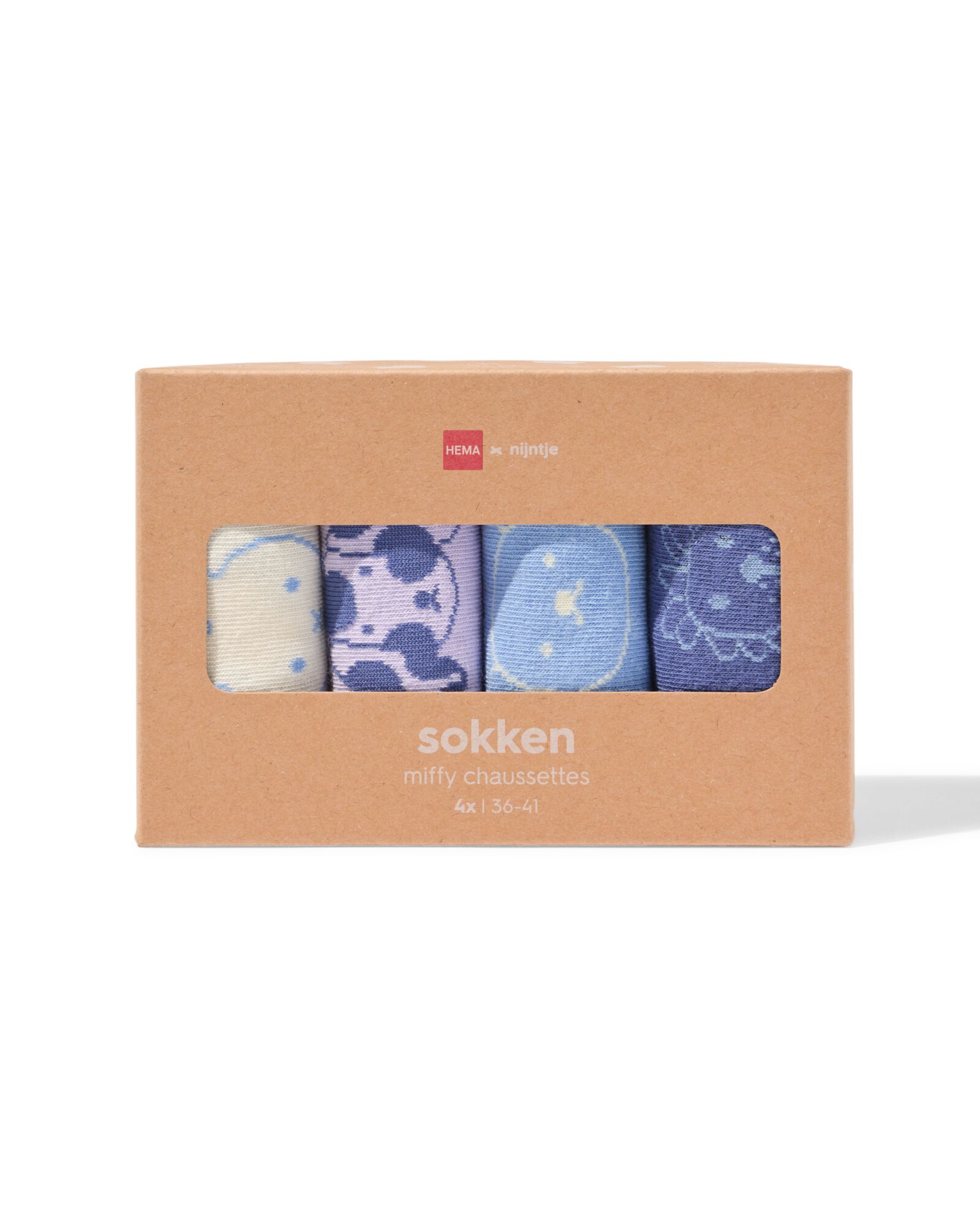 chaussettes Miffy taille 36-41 - 4 paires - 60410339 - HEMA