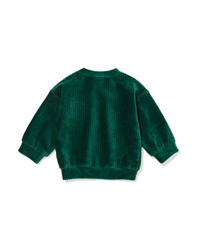 sweat b&eacute;b&eacute; velours c&ocirc;tel&eacute; vert vert - 33169970GREEN - HEMA