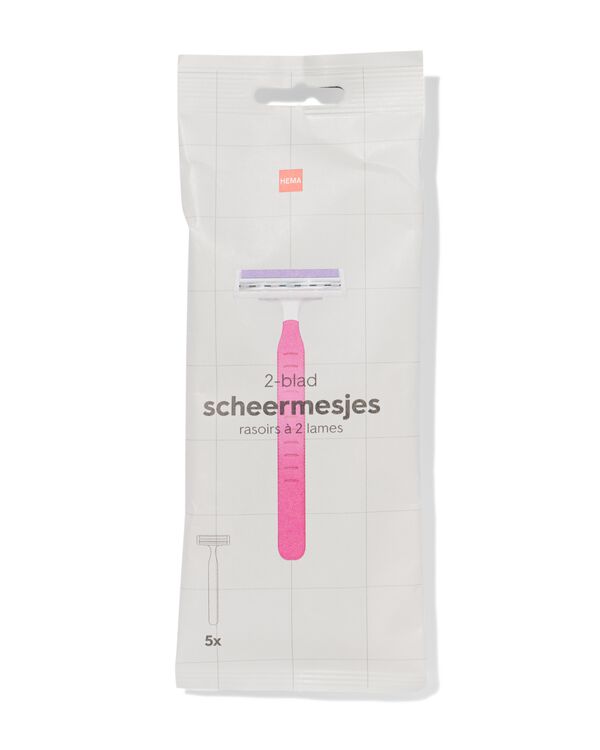 dames scheermesjes 2 bladen - 5 stuks - 11933003 - HEMA