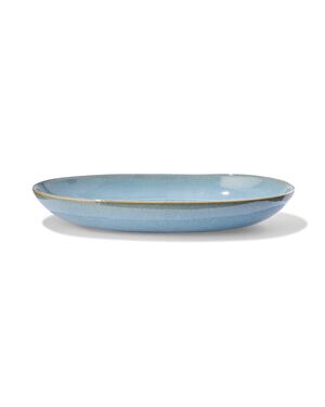 plat ovale 30 cm Porto émail réactif bleu - 9602312 - HEMA
