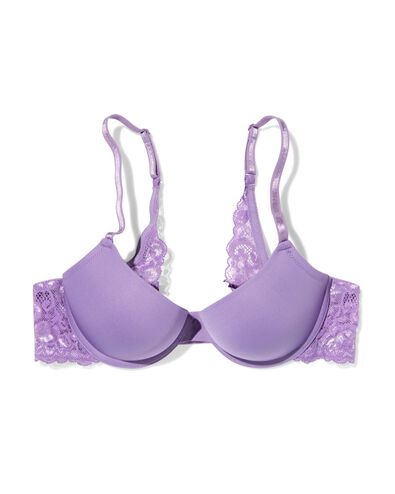 soutien-gorge push-up pr&eacute;form&eacute; avec armature violet clair 75A - 21801109 - HEMA