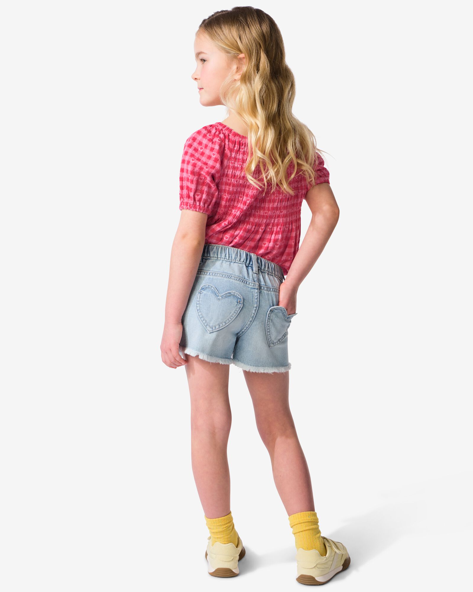 short enfant c&oelig;urs bleu bleu - 30843719BLUE - HEMA