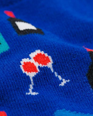 Socken, mit Baumwolle, Sip sip hurray dunkelblau dunkelblau - 4141135DARKBLUE - HEMA