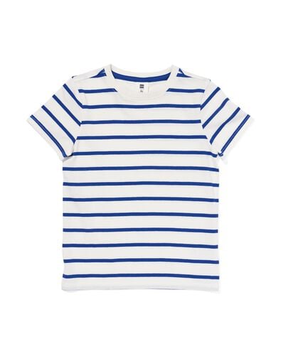 t-shirt enfant rayures bleu 86/92 - 30785310 - HEMA