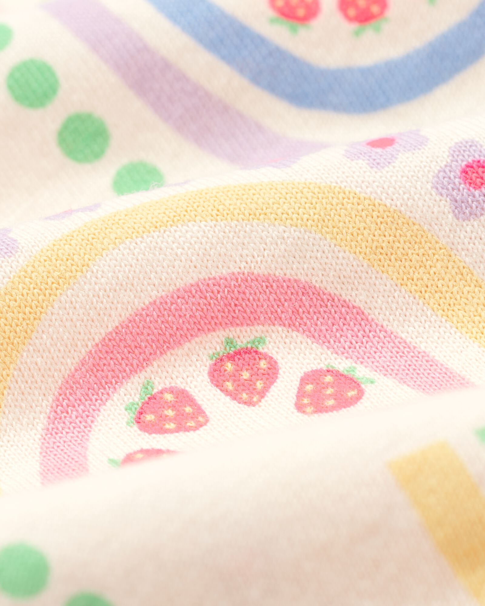 Kinder-Kurzpyjama Regenbogen mit Puppenpyjama bunt bunt - 23003160MULTI - HEMA