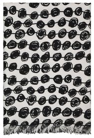 Hamamtuch, 160 x 180 cm, Punkte, schwarz/weiß - 5290084 - HEMA