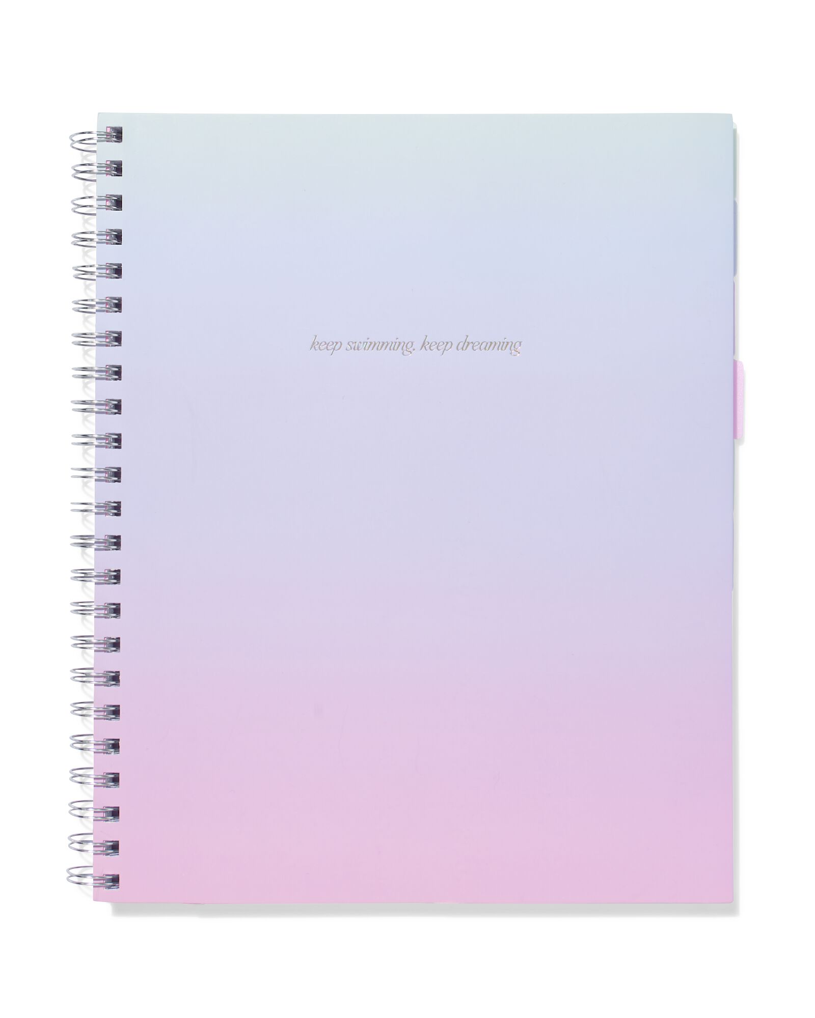 Cahier &agrave; spirale 10 en 1 A4 lignes d&eacute;grad&eacute; de couleurs - 14102216 - HEMA