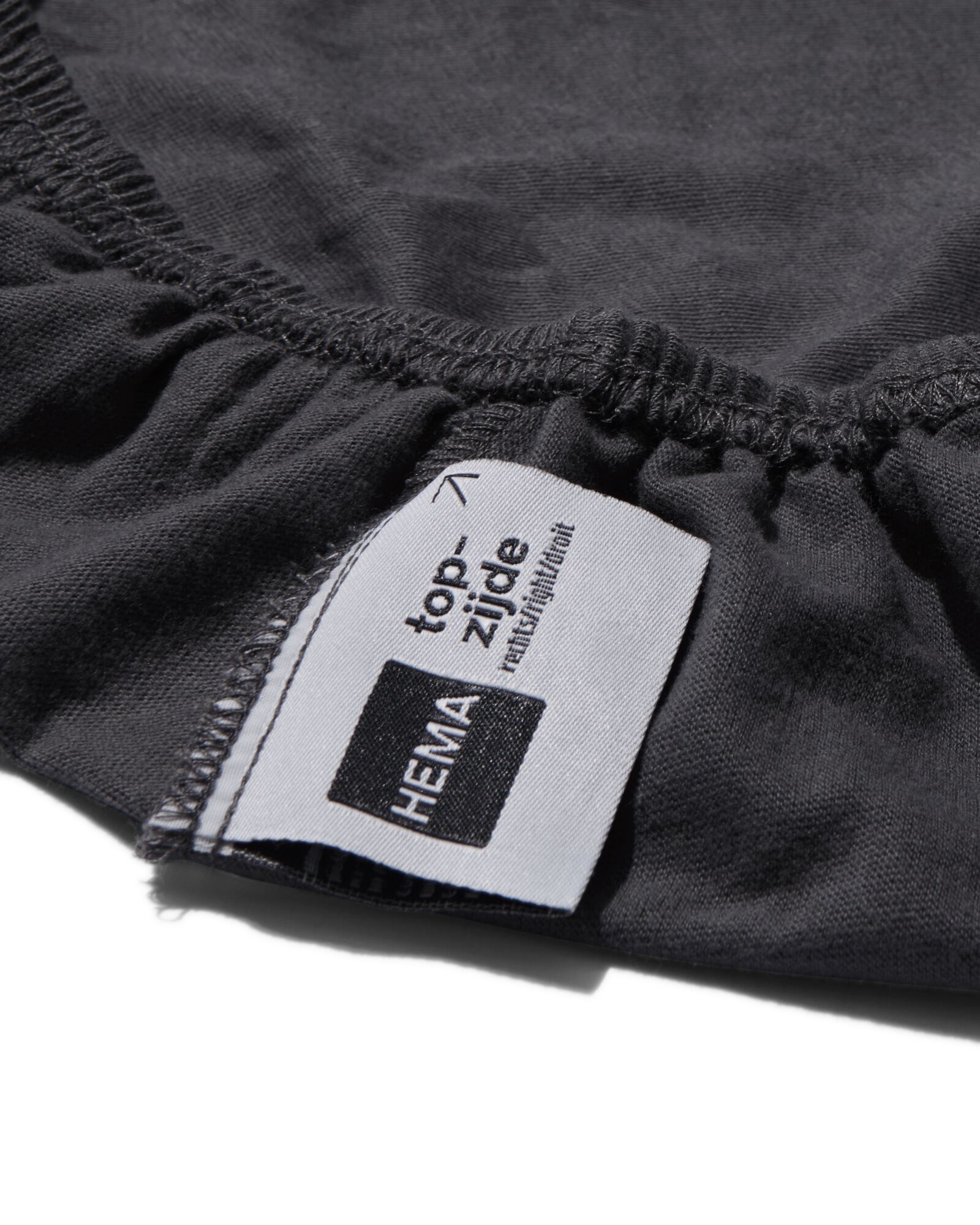 topper hoeslaken jersey 90x200 donkergrijs - 5190121 - HEMA