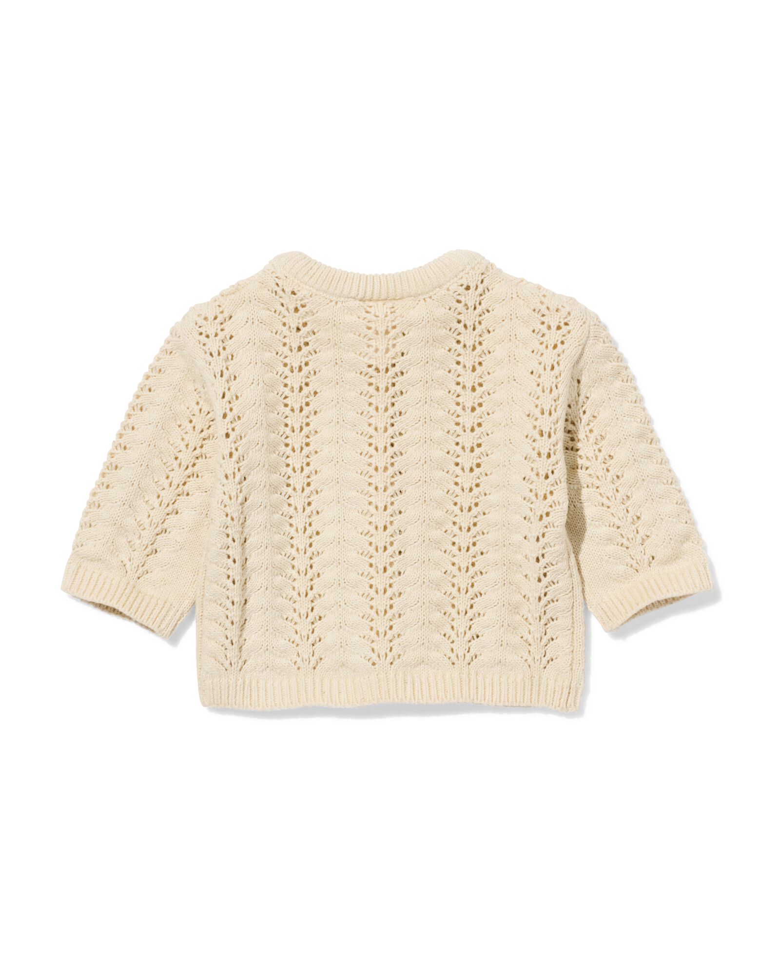 gilet ajour&eacute; nouveau-n&eacute; &eacute;cru &eacute;cru - 33436220ECRU - HEMA