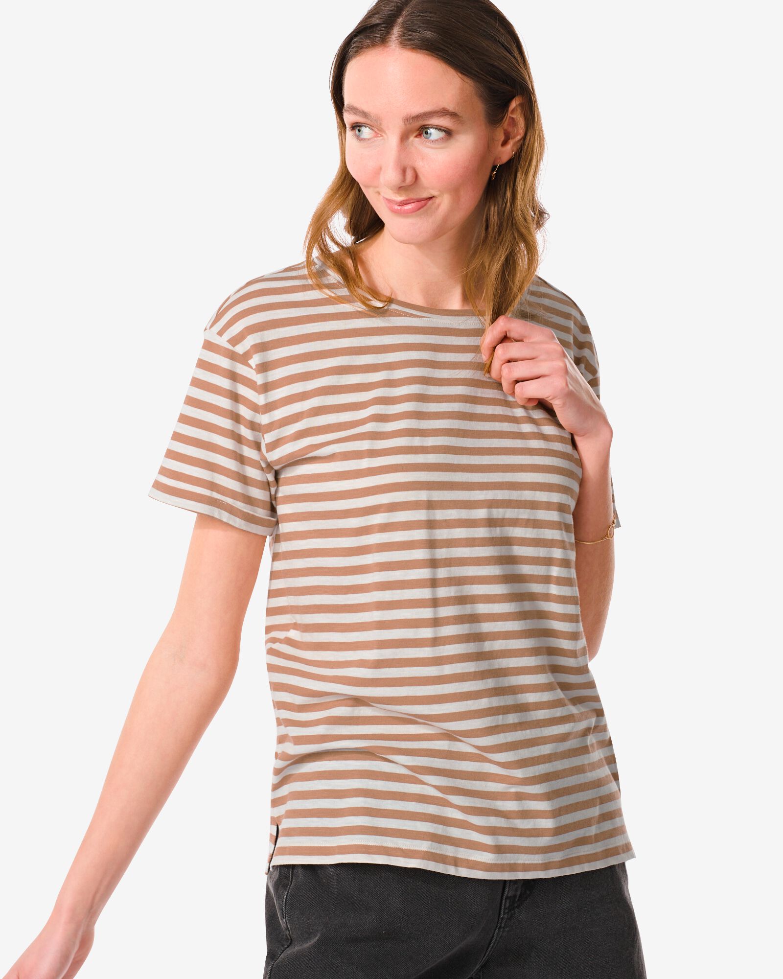Damen-T-Shirt Zita weiß XL - 36335884 - HEMA