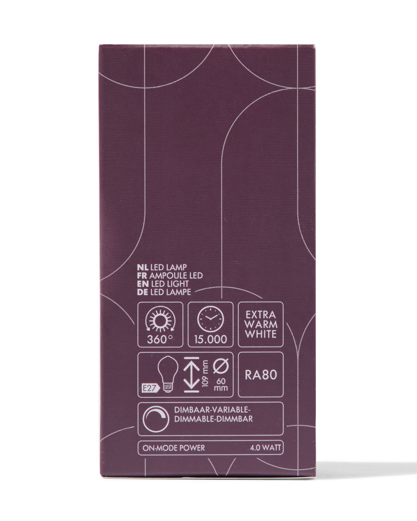 led peer goud E27 4W 200lm spiral - 20070031 - HEMA