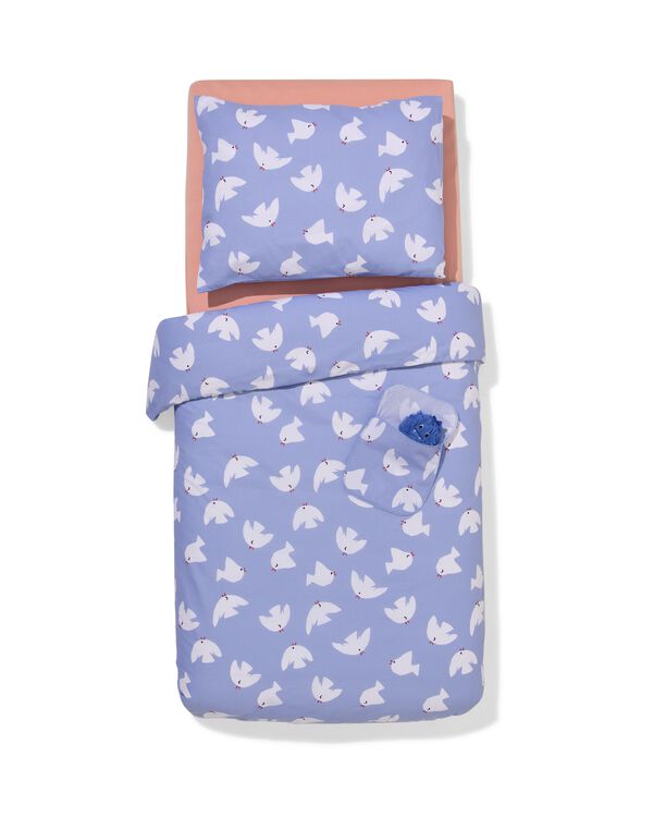 housse de couette tout-petits 120x150 coton doux petites colombes - 5730230 - HEMA