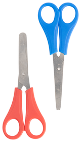 1 paire de ciseaux basiques enfant en bleu ou rouge - 15900054 - HEMA