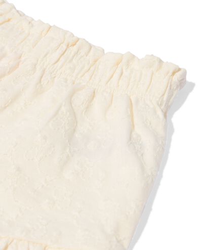 short b&eacute;b&eacute; coupe confortable jersey broderie blanc cass&eacute; blanc cass&eacute; - 33004080OFFWHITE - HEMA