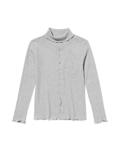 Kinderoberteil aus Rippstoff mit Glitzer silber - 30826706SILVER - HEMA