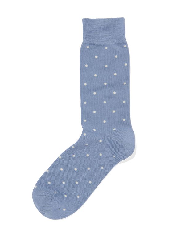 chaussettes homme avec coton pois bleu bleu - 4152655BLUE - HEMA