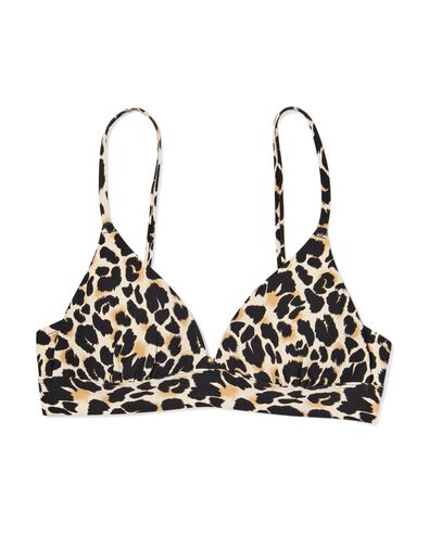 Haut de bikini push-up préformé pour femme, triangle, côtelé, animaux multi - 22351980MULTI - HEMA