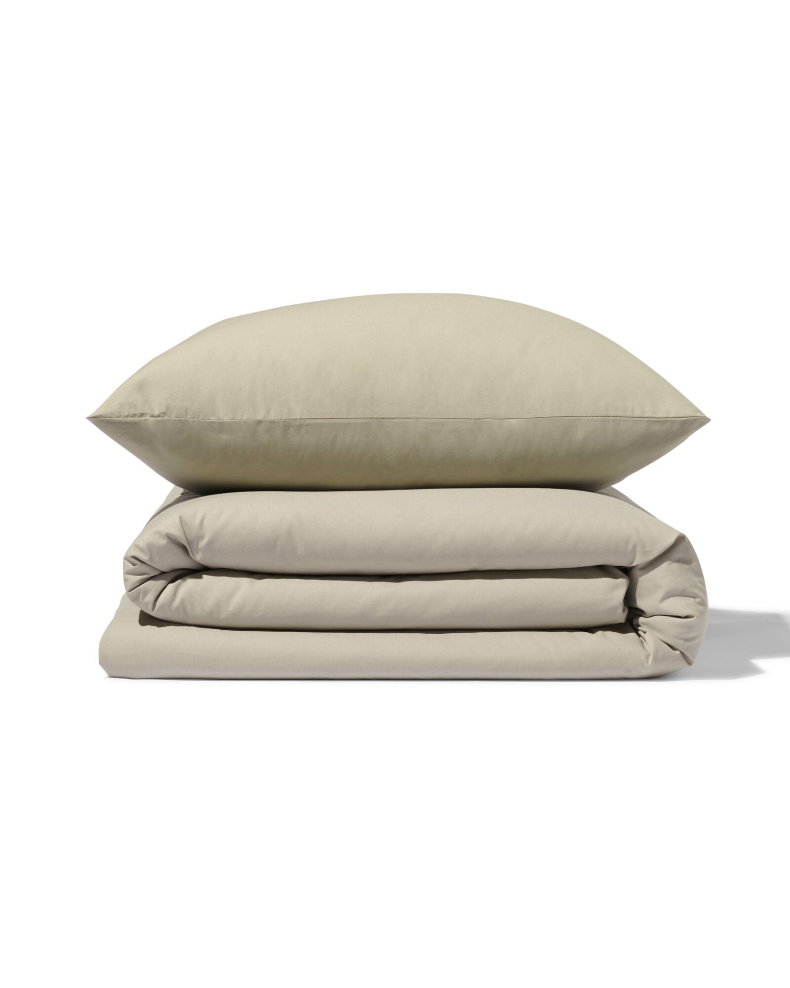 housse de couette 140x200/220 coton doux gris vert - 5790140 - HEMA