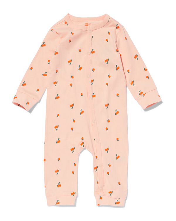 babypyjama jumpsuit mandarijnen hellrosa hellrosa - 33309530LIGHTPINK - HEMA