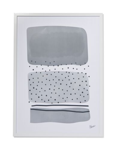 cadre photo 50x70 bois blanc 50 x 70 blanc - 13621044 - HEMA