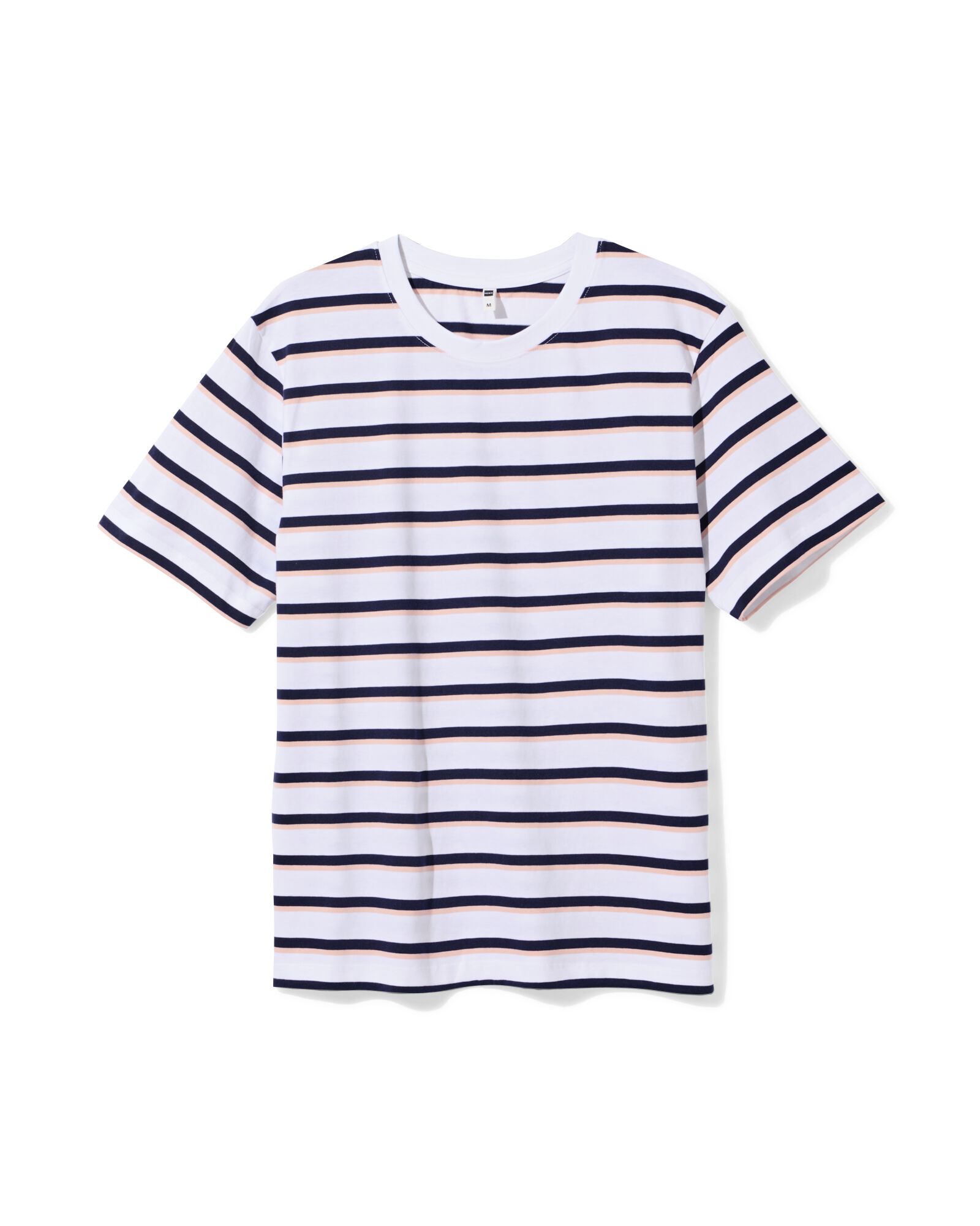 Damen-T-Shirt Larissa, gestreift wei&szlig; wei&szlig; - 36210330WHITE - HEMA