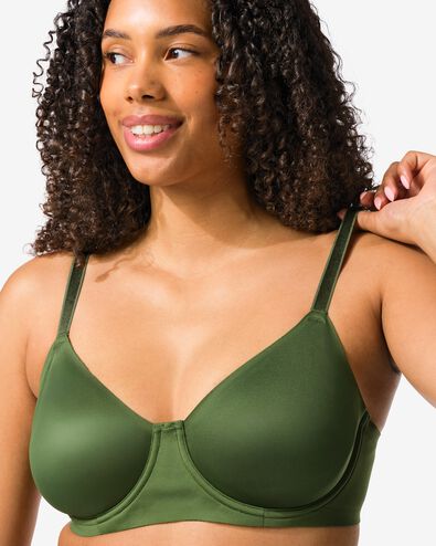 soutien-gorge non pr&eacute;form&eacute; avec armatures  vert fonc&eacute; vert fonc&eacute; - 21805975DARKGREEN - HEMA