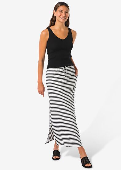 Damenrock Noel gestreift  schwarz/weiß - 36201426BLACKWHITE - HEMA