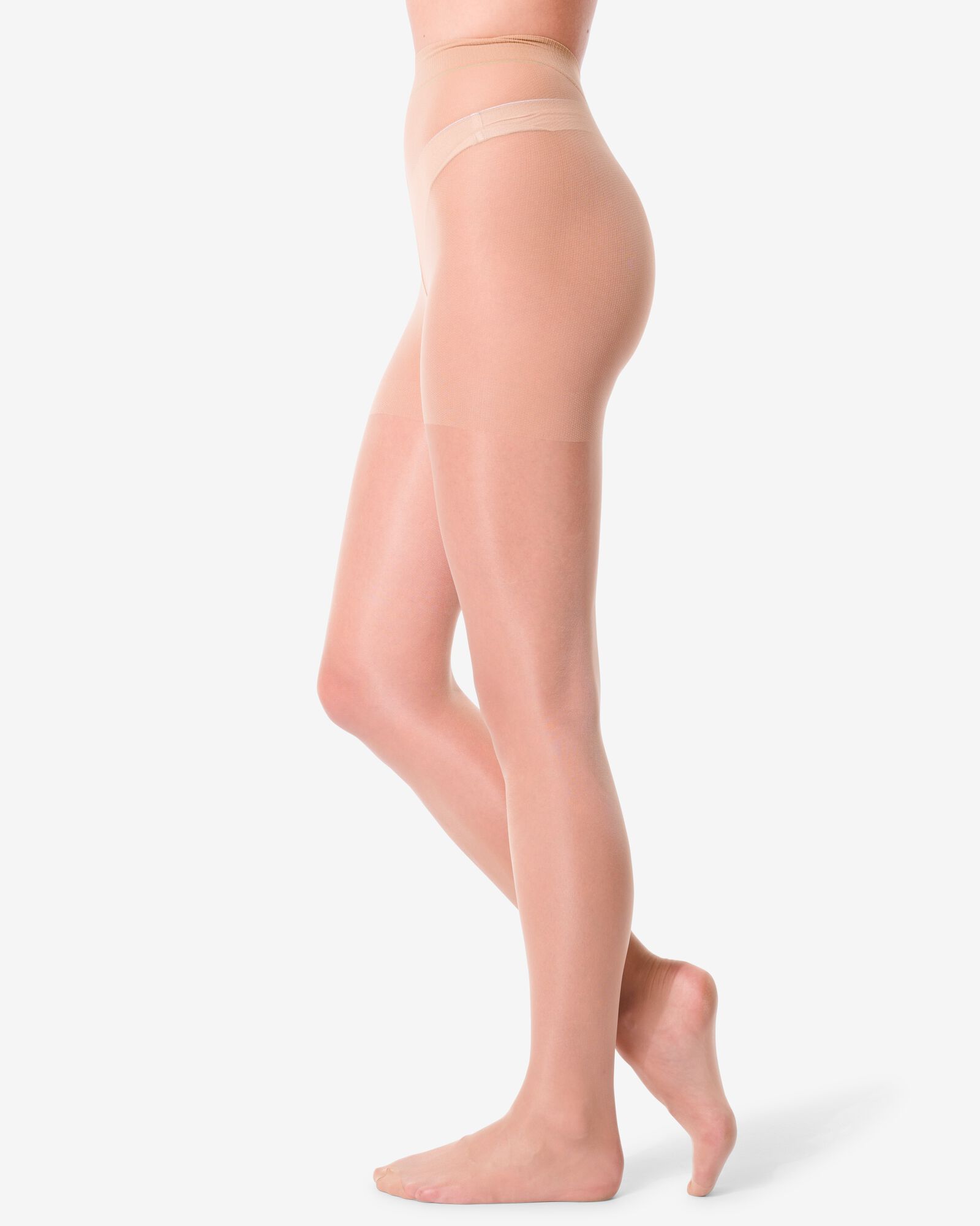 pantys glanzend 15denier - 2 stuks poeder - 1000000761 - HEMA