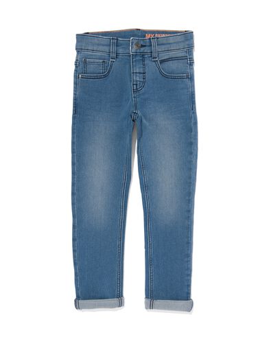 pantalon enfant jogdenim modèle skinny bleu moyen 134 - 30776059 - HEMA