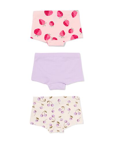 kinderboxers kersen - 3 stuks roze roze - 19301360PINK - HEMA