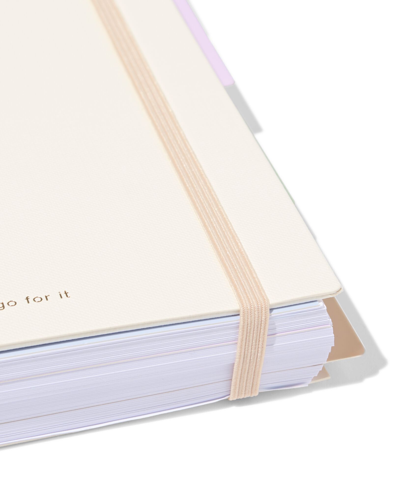 planner A5 21x18cm met tabs cr&egrave;me - 14103706 - HEMA