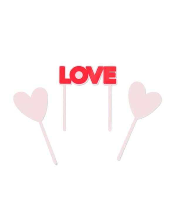 sur&eacute;l&eacute;vation de g&acirc;teau r&eacute;utilisable 'love' (amour) - 14250166 - HEMA