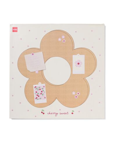 tableau d'affichage 47x47x1,1cm fleur avec punaises - 61104534 - HEMA