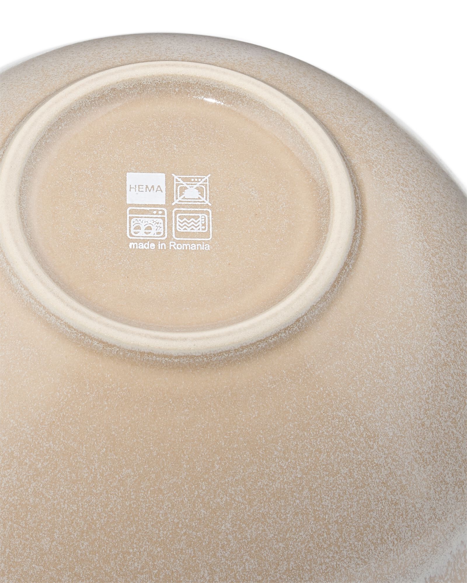 Schälchen Ø 16 cm, Monaco, reaktive Glasur, hellbraun - 9650200 - HEMA