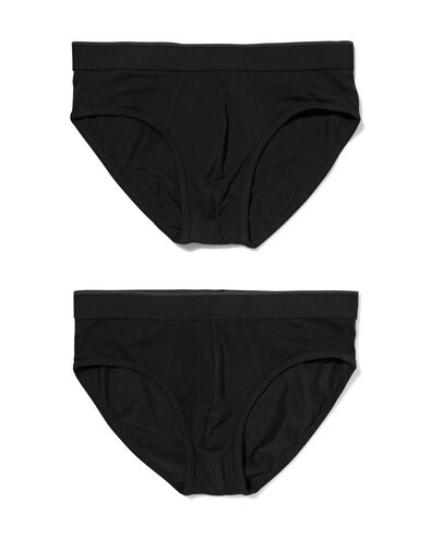 slips homme comfort perfect - lot de 2 noir noir - 19190340BLACK - HEMA