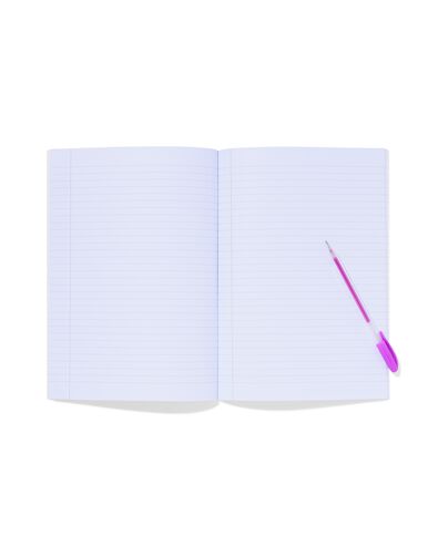 Heft 25,5 &times; 18 cm, liniert, Sternenmuster  - 14100372 - HEMA