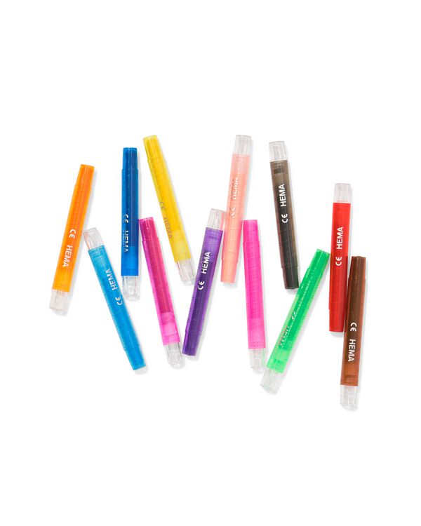aquarel gelkrijtjes - 12 stuks - 15900184 - HEMA